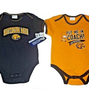 Southern Mississippi USM Onesie 2 pack
